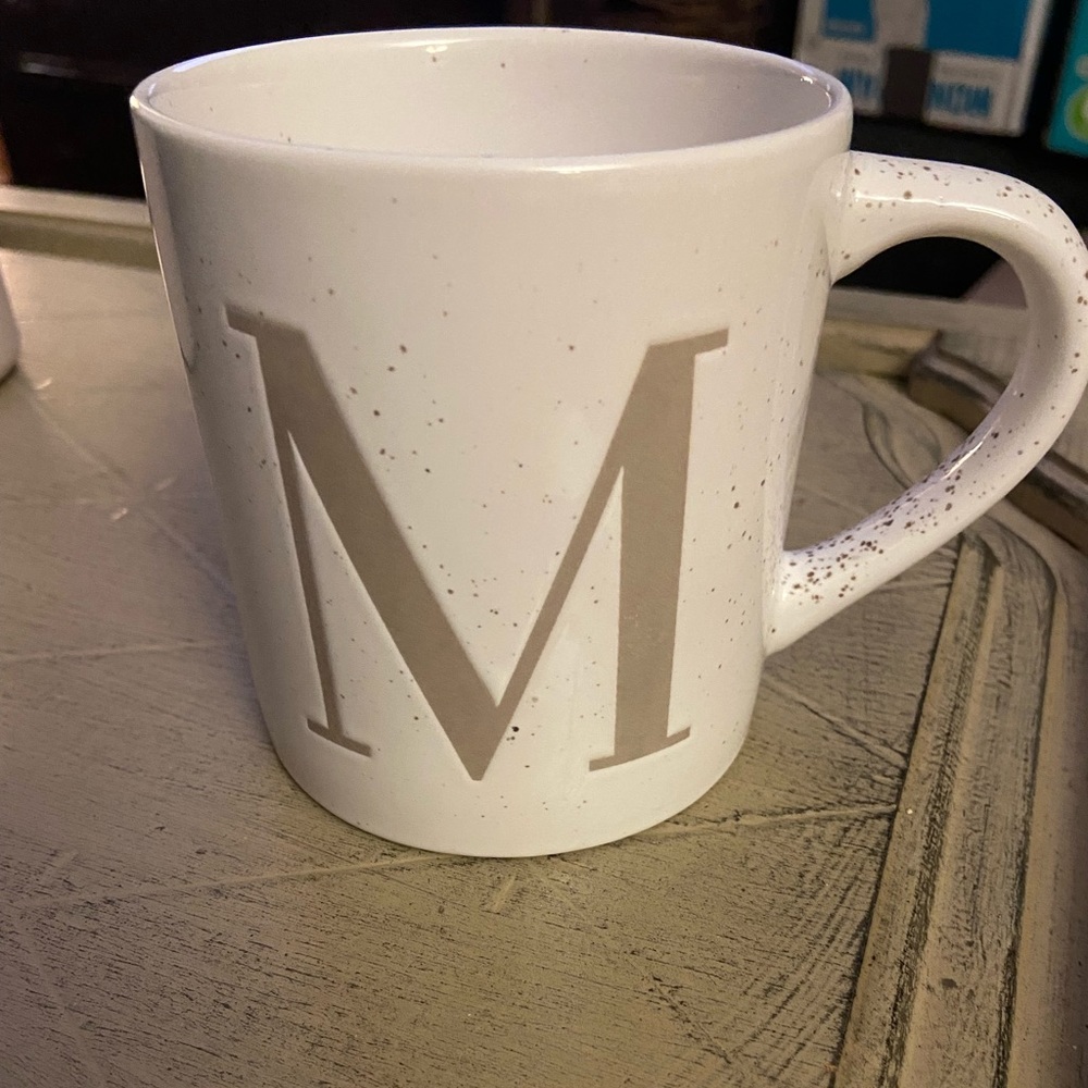 NWT Threshold mug monogrammed letter M